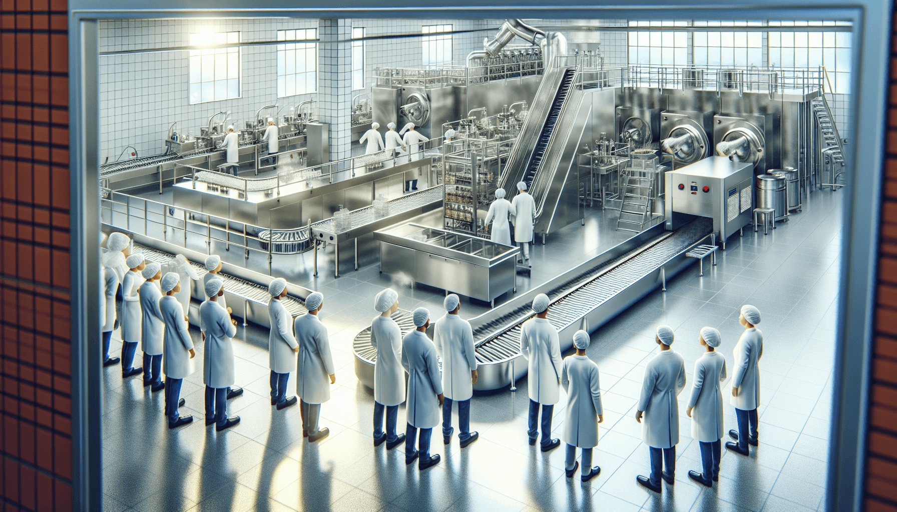 Livsmedelsproduktionsanläggning med hygieniska ytor och luftkvalitetskrav för livsmedelssäkerhet