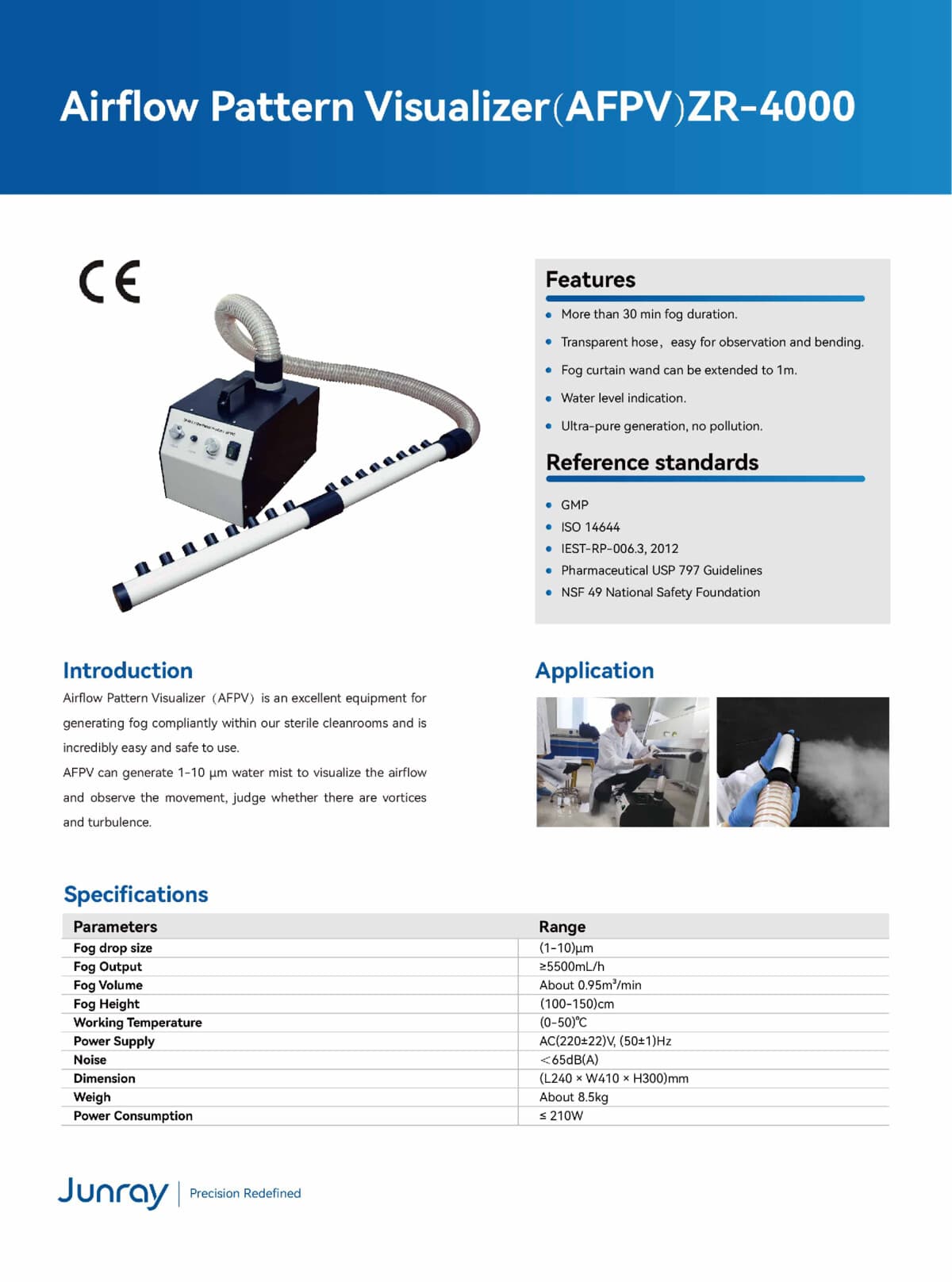 Luftflödesmönster-visualiserare ZR-4000